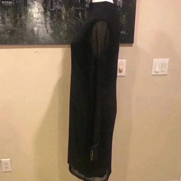 NWT En Focus Studio Mesh Long Sleeve Midi Dress w/Peephole Back-Size 12 - Picture 3 of 11